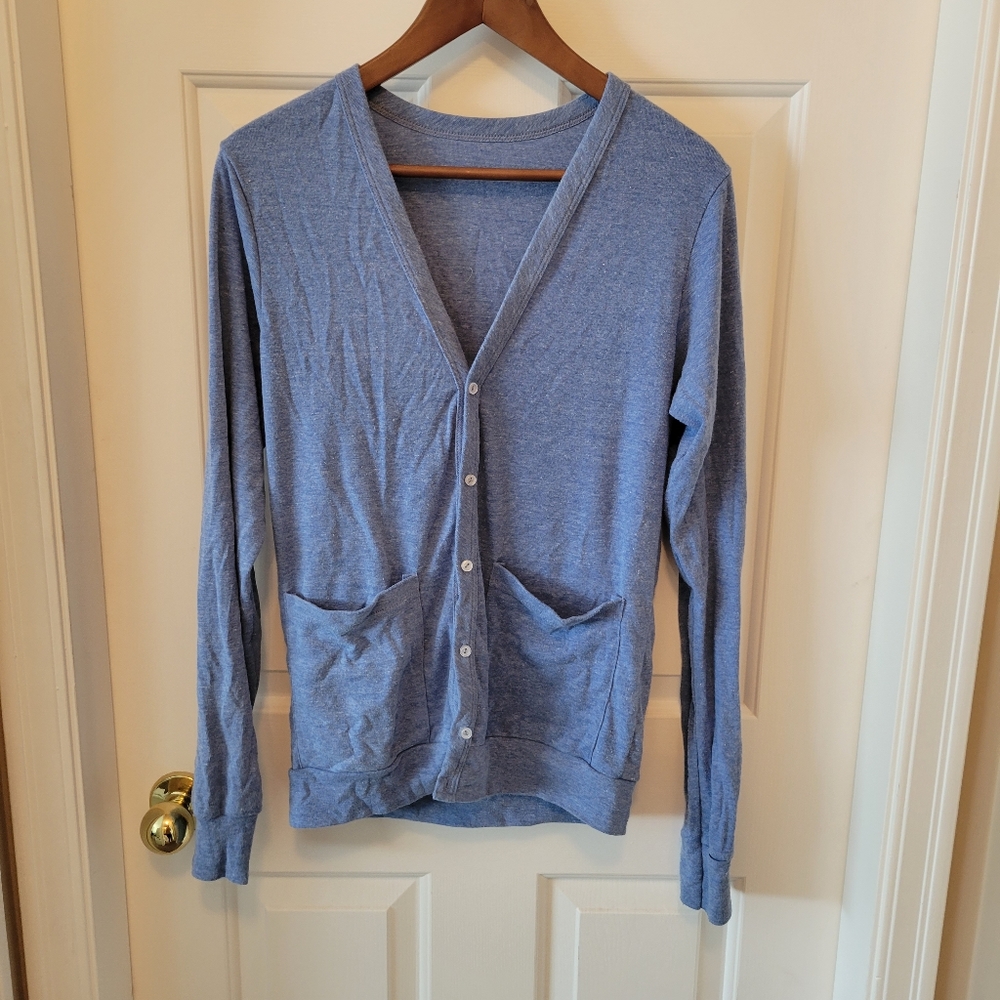 American Apparel Heather blue cardigan